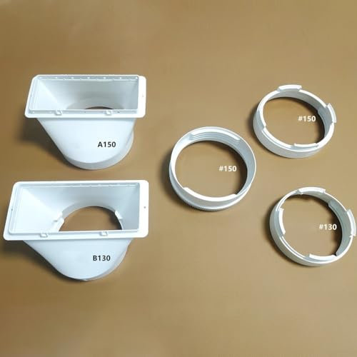 Raccord d'échappement pour climatiseur mobile Haier - Article essentiel pour une ventilation efficace (interface plate 130 mm)