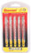 Starrett BU36T-5 Lot de 5 lames de scie sauteuse à tige unifiée bimétallique pour coupe rapide et droite Compatible avec Bosch, Dewalt, Hitachi, Festool, Milwaukee