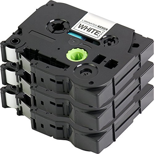 3er Set - Schriftband für Brother TZe-221 | Schwarz auf Weiß / 9mm x 8m | geeignet für Brother P-Touch 1000 1010 1090 1830VP 2030VP 2100VP 2430PC 2470 2730VP 7100VP 7600VP H100 H300 D200 und andere P-Touch Geräte