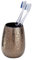 WENKO Gobelet Marrakesh céramique - Porte-Brosse à Dents pour la Brosse à Dents et Le Dentifrice, Céramique, 8.3 x 11.4 x 8.3 cm, Marron