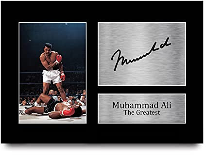 HWC Trading Muhammad Ali A4 Ungerahmt Signiert Gedruckt Autogramme Bild Druck-Fotoanzeige Geschenk Für Boxfans