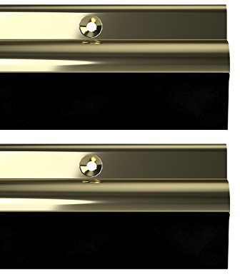 STORMGUARD 03AM0050914G BDS Bottom of The Door Rubber Draught Seal, Gold, 914 mm, Set of 2 Piece