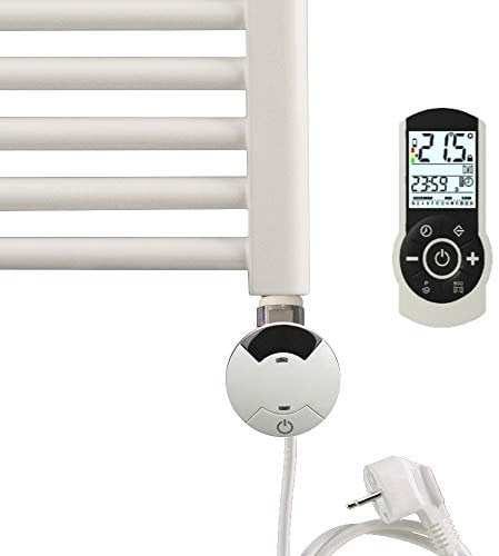 Heizstab Heizpatrone Badheizkörper Heizelement XIMAX Typ 4 Weiss 900W Raumthermostat programmierbar inkl. Fernbedienung