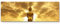 Eau Zone Wandbild auf Leinwand 120x40cm Goldener Buddha in Thailand