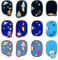 Woohome Flicken Patches, 12 Stück Knie Raum Astronaut Aufbügeln Patches Jacke Jean Kleidung Denim Patches Aufbügeln Repair Patches Kit