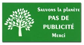DECOHO - Étiquette Stop PUB adhésive pour boîte aux Lettres - PMMA Vert Pomme Gravure Laser - 8 x 4 cm, adhésif 3M Double Face, résistant - Vert