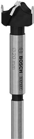 Bosch 1x EXPERT Laminated Wood Scharnierlochbohrer (für Kunststoffbeschichtete Platten, Massivholz-Möbelplatte, Ø 20,00 mm, Professional Zubehör Stehender Bohrer)