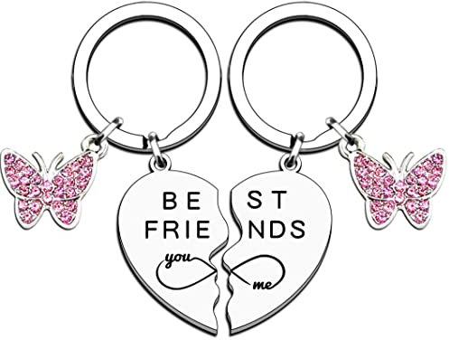 JMIMO Porte-clés en acier inoxydable pour femme et homme