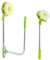 Window Cleaning Tool U Shaped Window Cleaner with Telescopic Pole, 2 In 1 Angle Adjustable Sponge Head and Squeegees, for High Window, Cars and Bathroom