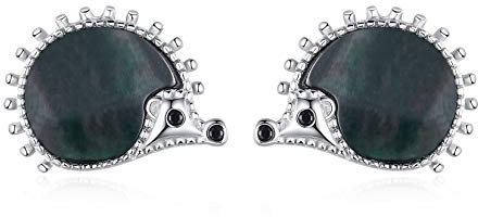 VIKI LYNN Niedliche Igel-Ohrstecker für Frauen und Mädchen, 925er Sterlingsilber, Tier-Ohrringe, Schmuck