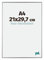 Your Decoration - Bilderrahmen DIN A4 21x29,7 cm - Silber Hochglanz - Bilderrahmen aus Kunststoff mit Acrylglas - Antireflex - DIN A4 21x29,7 Rahmen - Evry