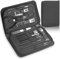 Manicure Pedicure Set -18pcs | Stainless Steel Professional Manicure Pedicure Kit Nail Clipper Set For Men Women | Nail Cutter Set Scissors Grooming Kit With Pu Leather Zip Case For Travel(Black)