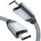 USB C Kabel 100W 240W 20Gbps, Unterstützt USB 3.2 Gen2x2 USB 3.1 Datenkabel, PD 3.1 QC 5.0 Schnellladen, 4K144Hz 2K240Hz Videoübertragung für Laptop, Handy, Tablet, SSD, Monitor, USB C Geräte (0,5m)