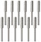 VGOL 12PCS 4,8 Mm Afilador de Motosierra de Diamante Rebabas Piedra de Afilar Lima Afilado Pulido Herramienta de Pulido para Amoladora de Motosierra U Otra Herramienta Giratoria