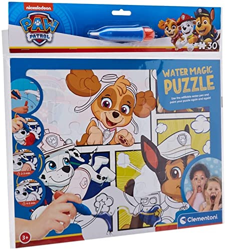 Clementoni - 22710 - Water Magic Puzzle Paw Patrol - Puzzle Mit 30 Teile - Puzzle Für Kinder Ab 3 Jahren, Made In Italy