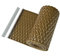 HaGa® PE-Sichtschutzstreifen 255cm x 19cm - Balkon-Zaunblende aus PE-Rattan Sichtschutz in Cognac