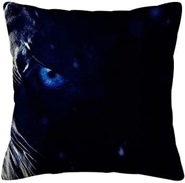 Correngo Kissenbezüge aus Baumwollleinen,Devil's Eye Dunkelblaues Filmthema, Quadratischer Kissenbezug Home Sofa Dekoration Kissenbezug 18 x 18
