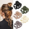 Ensemble de 5 pinces à mâchoires antidérapantes pinces à cheveux moyennes pour cheveux longs épais et bouclés accessoires de cheveux à large prise pour les filles féminines
