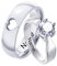 XUANPAI Personalisierte Paar Ringe mit Gravur für Damen Herren, Edelstahl Hochzeitsring mit Zirkon, Kundenspezifischer Ring Name Ring Freundschaftsringe Partnerringe Eheringe für Männer Frauen