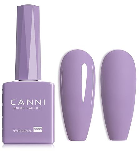 CANNI Smalto Semipermanente per Unghie Gel Nail Polish Soak Off UV LED per la manicure e la progettazione delle unghie 9ml 9039