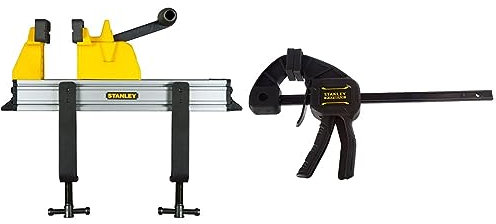 Stanley Schnelle Schraubstock, 0–83–179 & FatMax Einhandzwinge Medium FMHT0-83232