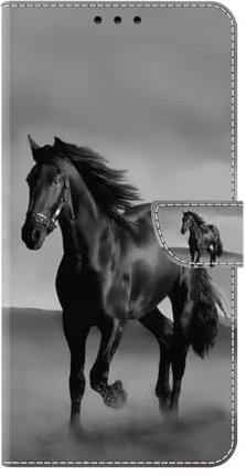 Hülle für Samsung Galaxy A13 /A04S Handyhülle [Premium PU Leder] [Kartenfach] [Standfunktion] TPU Stoßfest Schutzhülle Klapphülle Handytasche Lederhülle für Samsung Galaxy A13 /A04S,Pferd