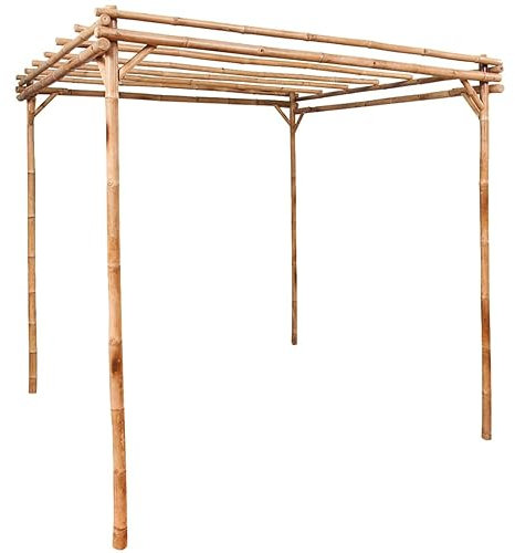 ARKEM Pergola Bambus 170×170×220 cm TerrassenüBerdachung Pergola Bausatz Anbau Pavillon Terrassen-Pergola