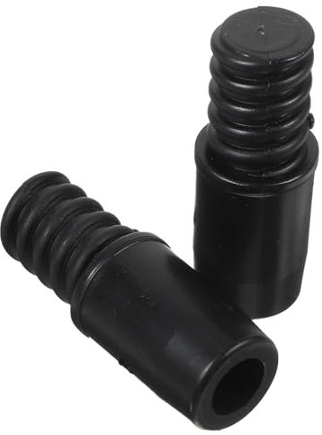 UTHCLO 2pcs Broom Handle Tips Broom Stick Pole Tip Broom Handle Connector Broom Handle Tip Replacement Extension Pole Accessories Threaded Broom Handle End Mop American Style Plastic