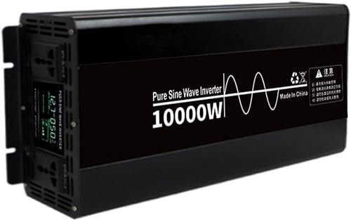 Inversor 3000W 3500W 4500W 7000W 10000W DC 12V 24V 48V 60V a AC 220V 230V Onda Sinusoidal Pura, Convertidor de Voltaje con Toma para Inversor de Energía Solar Fuera De La Red,10000W-48Vto110V