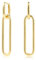 ALEXCRAFT Ohrringe Gold Hängend Creolen Eckige Damen 14K Vergoldete Ohrringe Geschenk für Frauen Freundin Mama Mädchen