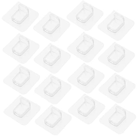 SEWOART 16 Stück Selbstklebende Regalstützen Aus Kunststoff 6cm x 6cm Für Schrank Und Ablagen Ohne Bohren Robust Und Vielseitig Einsetzbar