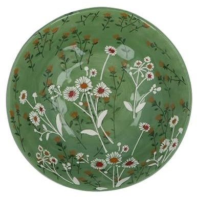 Gisela Graham Green Wild Daisy Bowl - Medium