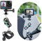 SEASKY H1 - Supporto manubrio per bicicletta MTB Moto per Gopro Hero 13/12/11/10/9/8 per insta360 X4 X3 X2 X RS per DJI Action 5/4/3/2 Accessori per action camera sportiva in alluminio metallo