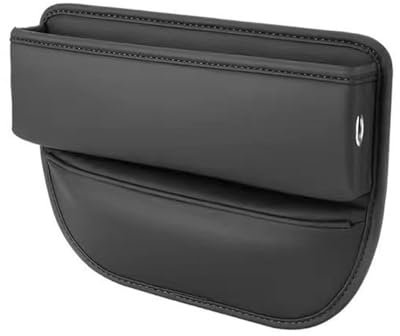 Auto Seat Gap Organisateur avec Porte-gobelet pour Audi TT Roadster/Coupe 8J 8S 2007 2008 2009-2024+, Boîte de Rangement pour Siège Écart de Voiture Car Cup Holder Gap Bag,A-Black
