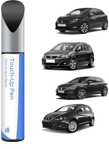 PARTS4EV Peinture de retouche LY9T/Y9T Mythos Black/Midnight noir métallisé pour Seat Correspondance exacte – Réparation des rayures et des éclats