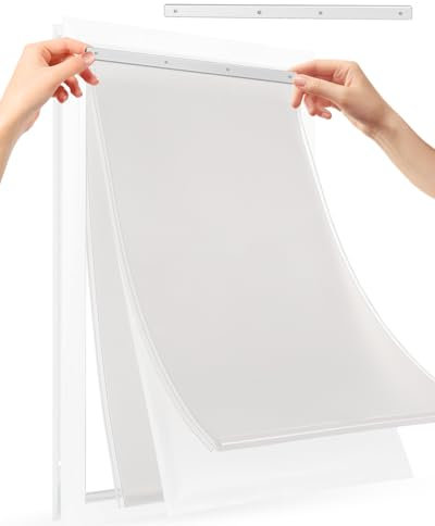 Ersatzhalterung für PetSafe Hundetür Ersatzklappen - Aluminiumlegierung Hund Türklappenhalterung - Einfache Installation mit Schrauben (M)