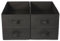 JAKAGO Wardrobe Storage Organiser 4 Pack,Foldable Superior Clothes Drawer Organisers 39 x 29 x 14 cm, Storage Boxes for Clothes Shirts Pants Towels Toys (Black)