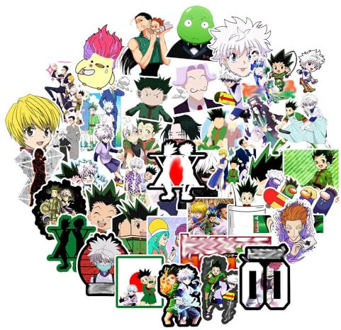 HunterxHunters Aufkleber, 100 Pcs HunterxHunters Figur Vinyl Wasserdichte Stickers Für Party, Wasserflasche Scrapbook Laptop Skateboard Computer Für Teens Studenten