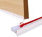 Profilo Battiscopa Guarnizione Battiscopa Cucina per Battiscopa legno Spessore 15mm 16mm 17mm Profilo di Tenuta 2,5M(Bianco, 2.5)