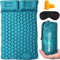 iParaAiluRy Esterilla Camping Autoinflable Ultraligero Colchoneta Camping con Bomba de Pie, Portatíl Colchón Campin g Esterilla Hinchable para Viajes, Exteriores, Senderismo, Playa, Tienda