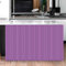 Highdi Schrankvorhang mit Klett, Schrank Vorhang Küche für Regal Selbstklebend Privatsphäre Schrankgardine für Küche, Kleiderschrank, Kommode (Lila,80 * 140cm)