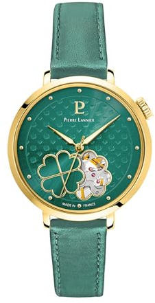 Pierre Lannier - Montre Automatique Esperance - Automatic Mouvement de Montre - Epaisseur du boîtier: 12.55 mm - Largeur du boîtier: 35 mm - Acier Inoxydable - 3 ATM