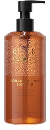 Rose Duschgel für Damen 500ml – Sanfte & Feuchtigkeitsspendende Körperpflege mit Rosenessenz – Beruhigend bei Trockener Haut – Vegan & Ohne Sulfate