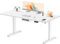 Flamaker Höhenverstellbarer Schreibtisch 140 x 70 cm, Schreibtisch Höhenverstellbar Elektrisch mit Memory Funktion, Computertisch mit Kabelmanagement, Standing Desk, Stehpult, Bürotisch, Weiß