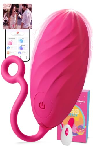 Ovetto Vibrante Donna Telecomando Vibratoreper Donna always-on impermeabil | 10 Modalità Vibrazione Professionale, AI Sync Con App Sex Toys, Adatto Sexytoysys Donna Coppia Palline di Kegel Vibratore