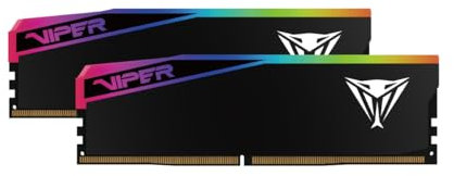 Patriot Viper Elite 5 Ultra Gaming RGB DDR5 RAM 32GB (2X16GB) 6000MT/s CL28 1.4v UDIMM Desktop Gaming Memory Kit Compatible with Intel XMP AMD Expo - VEUR532G6028K