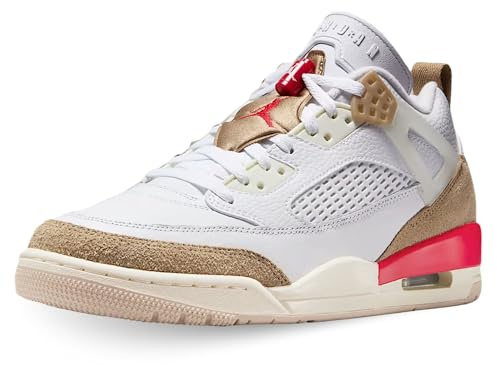 Jordan Spizike Low Men's Shoes (White/Desert Camo/Sail/Fire Red) Size 7
