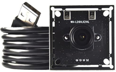 Koolenry 2MP HD USB Camera Module 130° Wide Angle, 60FPS, Plug-N-Play with Dual Digital Microphones for Product Vision