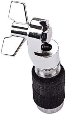 Hi Hat Kupplung Wc05 Silber Schwarz 1 Stück Packung für Becken | Metallausführung, Automatische Kupplung, Kompakt zum Mitnehmen, Passend für Schlagzeug und Percussion