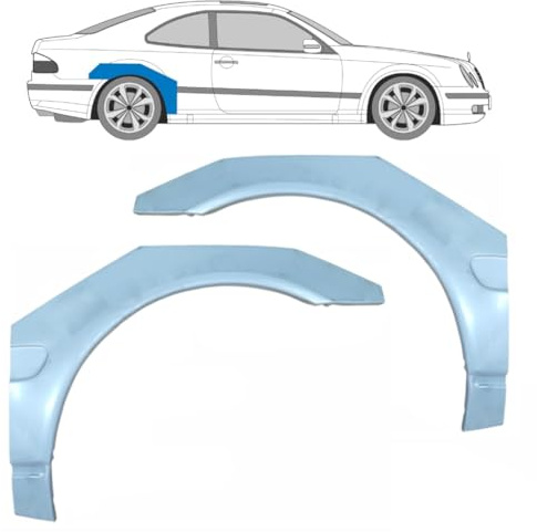 Reparaturblech Kotflügel hinten für Mercedes CLK W208 1997-2003 / Links+Rechts